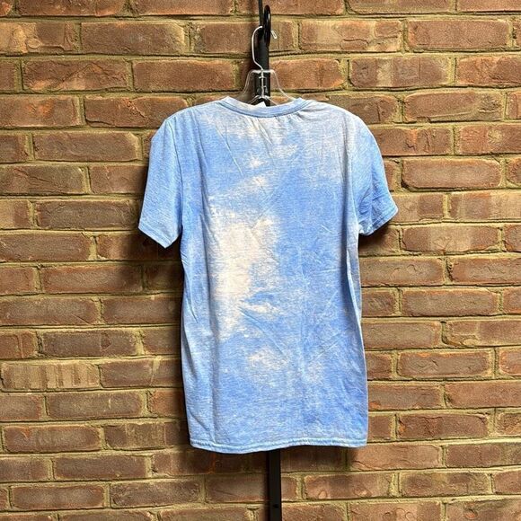 Blue Bleached Snowman Gildan Short Sleeve Tshirt Size Small NEW - Picture 5 of 5